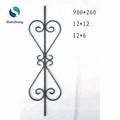 Forged decoration parts wrought iron ornaments stair railing balusters